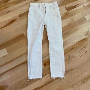 Madewell white jeans size 26
